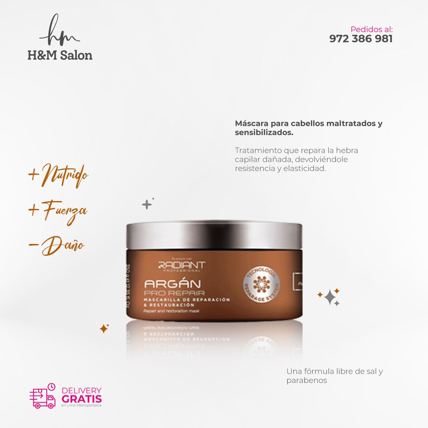 RADIANT - PRO REPAIR TRIO + Oleo Capilar