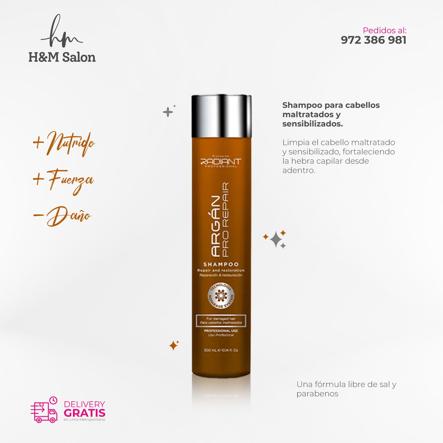 RADIANT - PRO REPAIR DUO Shampoo + Acondicionador 300 ml