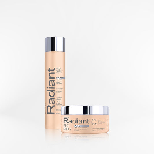 RADIANT - PRO CURLY DUO Shampoo + mascara