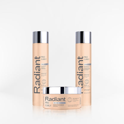 RADIANT - PRO CURLY TRIO Shampoo + mascara + acondicionador