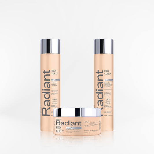 RADIANT - PRO CURLY TRIO Shampoo + mascara + acondicionador