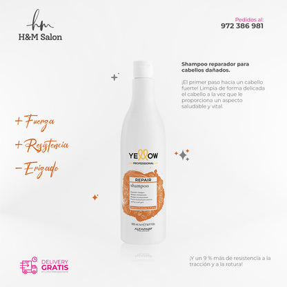 YELLOW - REPAIR Shampoo para cabellos dañados 500 gr