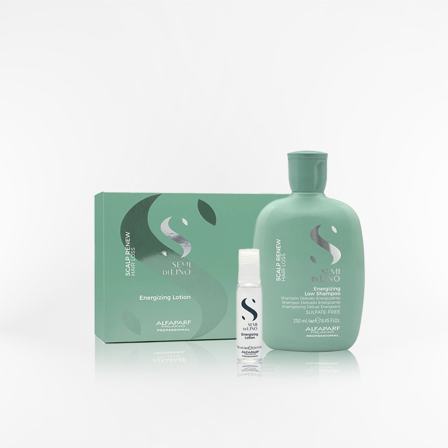 ALFAPARF SEMI DI LINO - Scalp Duo Energizing shampoo + lotion 12x10ml