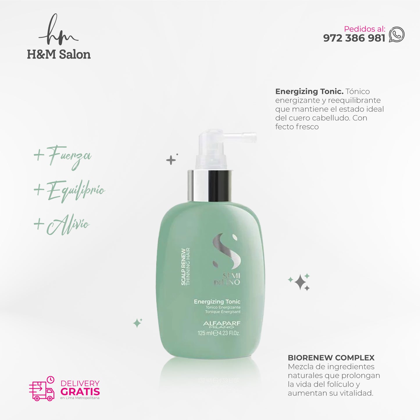 ALFAPARF SEMI DI LINO - Scalp Duo Balancing shampoo + energizing tonic