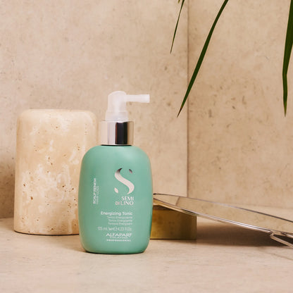 ALFAPARF SEMI DI LINO - Scalp Duo Energizing shampoo + energizing tonic