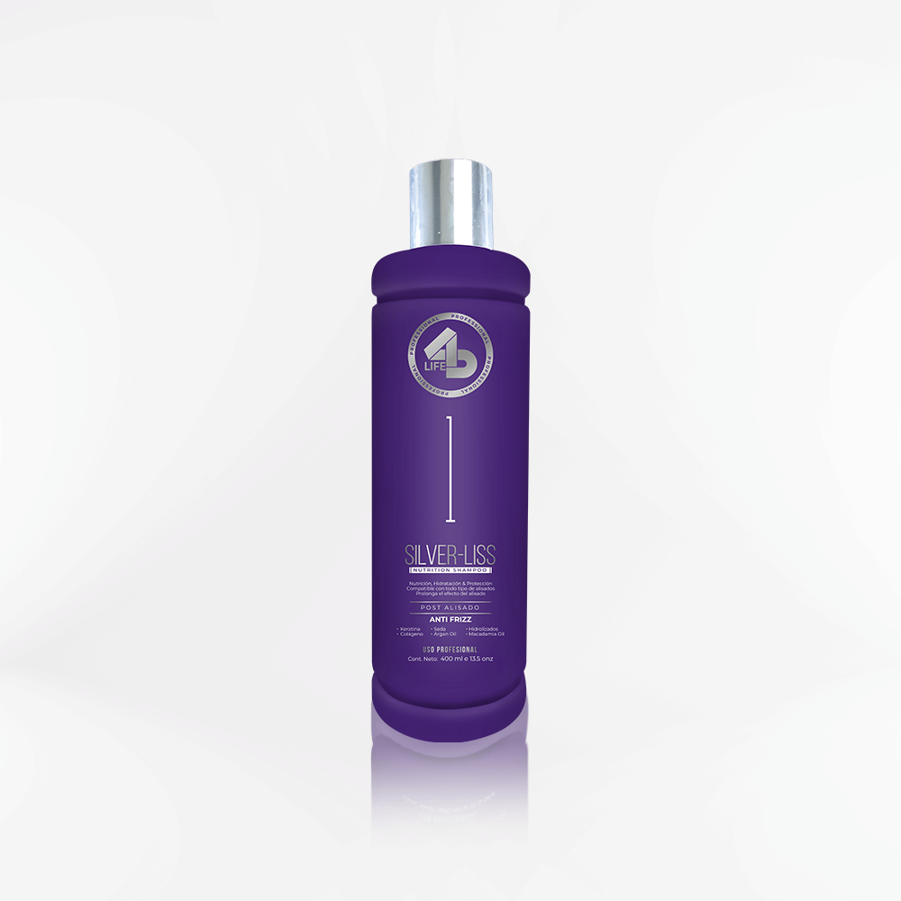 4D LIFE PROFESSIONAL - Shampoo matizador SILVER-LISS 400 ml