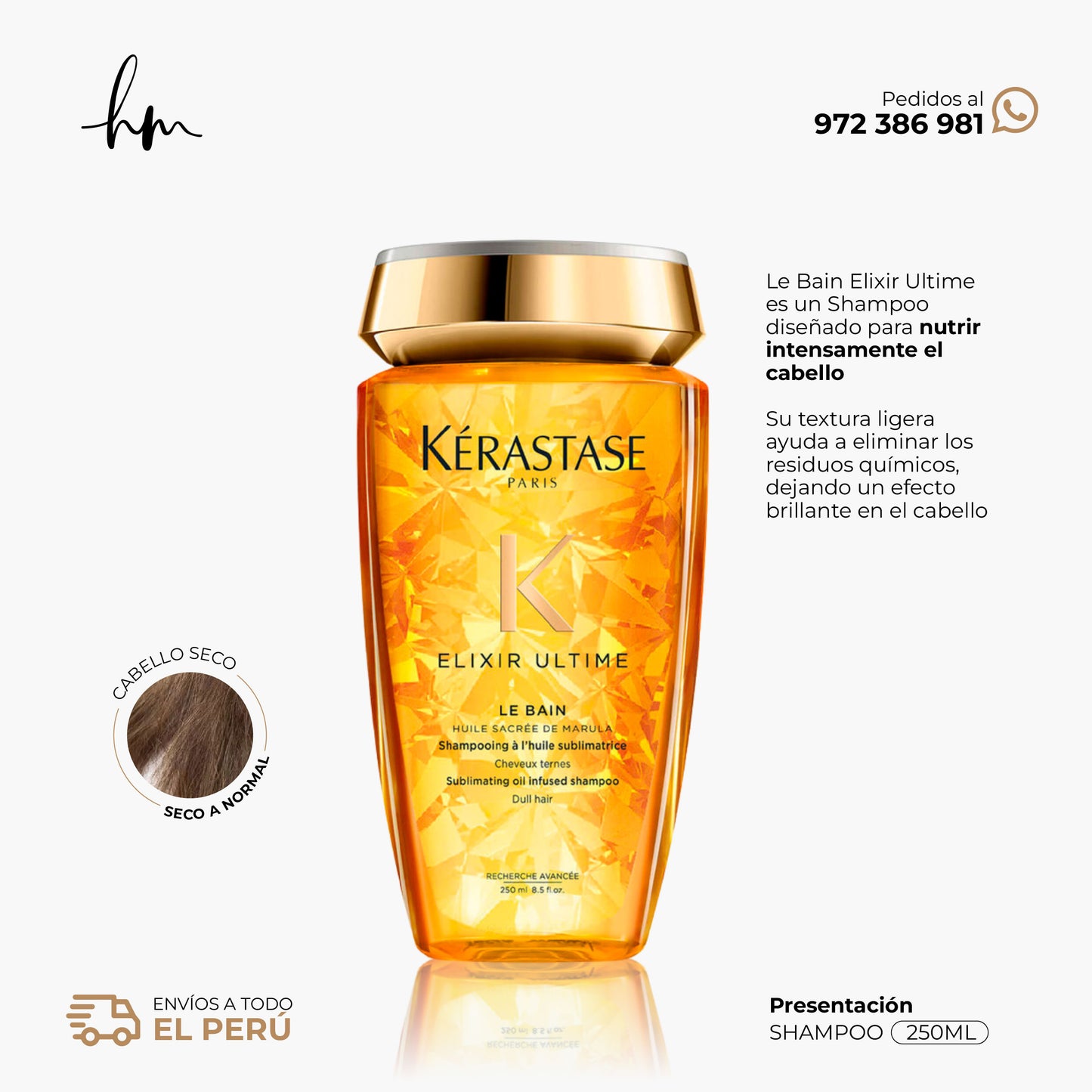 KÉRASTE ELIXIR • Shampoo Le Bain 250ml