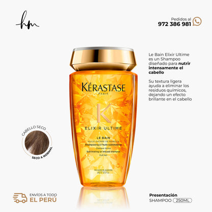 KÉRASTE ELIXIR • Shampoo Le Bain 250ml