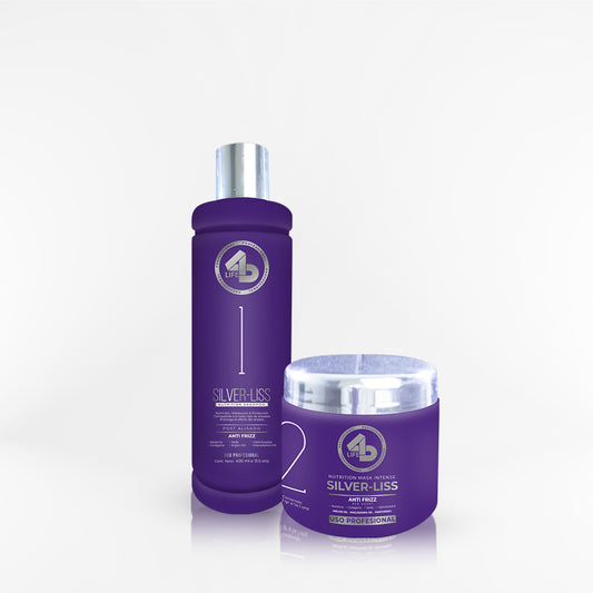 4D LIFE PROFESSIONAL - DUO SILVER-LISS shampoo + mascara 400 ml