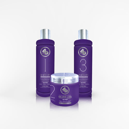 4D LIFE PROFESSIONAL - TRIPACK SILVER-LISS shampoo + mascara + acondicionador 400 ml