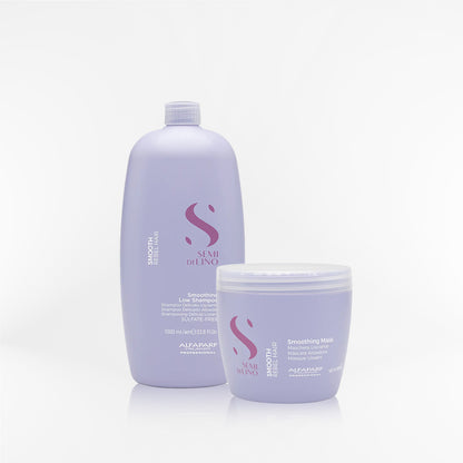 ALFAPARF SEMI DI LINO - Smoothing duo shampoo 1000 ml + mask 500 gr