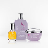 ALFAPARF SEMI DI LINO - Smoothing duo + Oil Cristalli Sublime