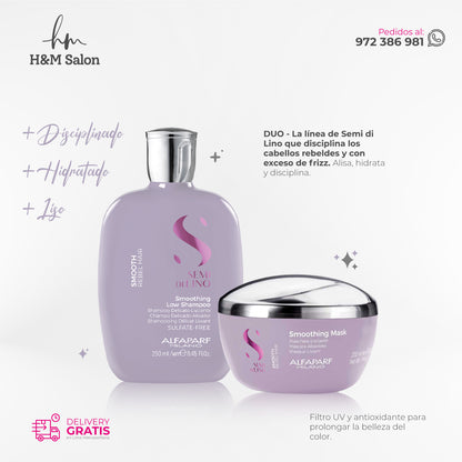 ALFAPARF SEMI DI LINO - Smoothing duo shampoo + mask