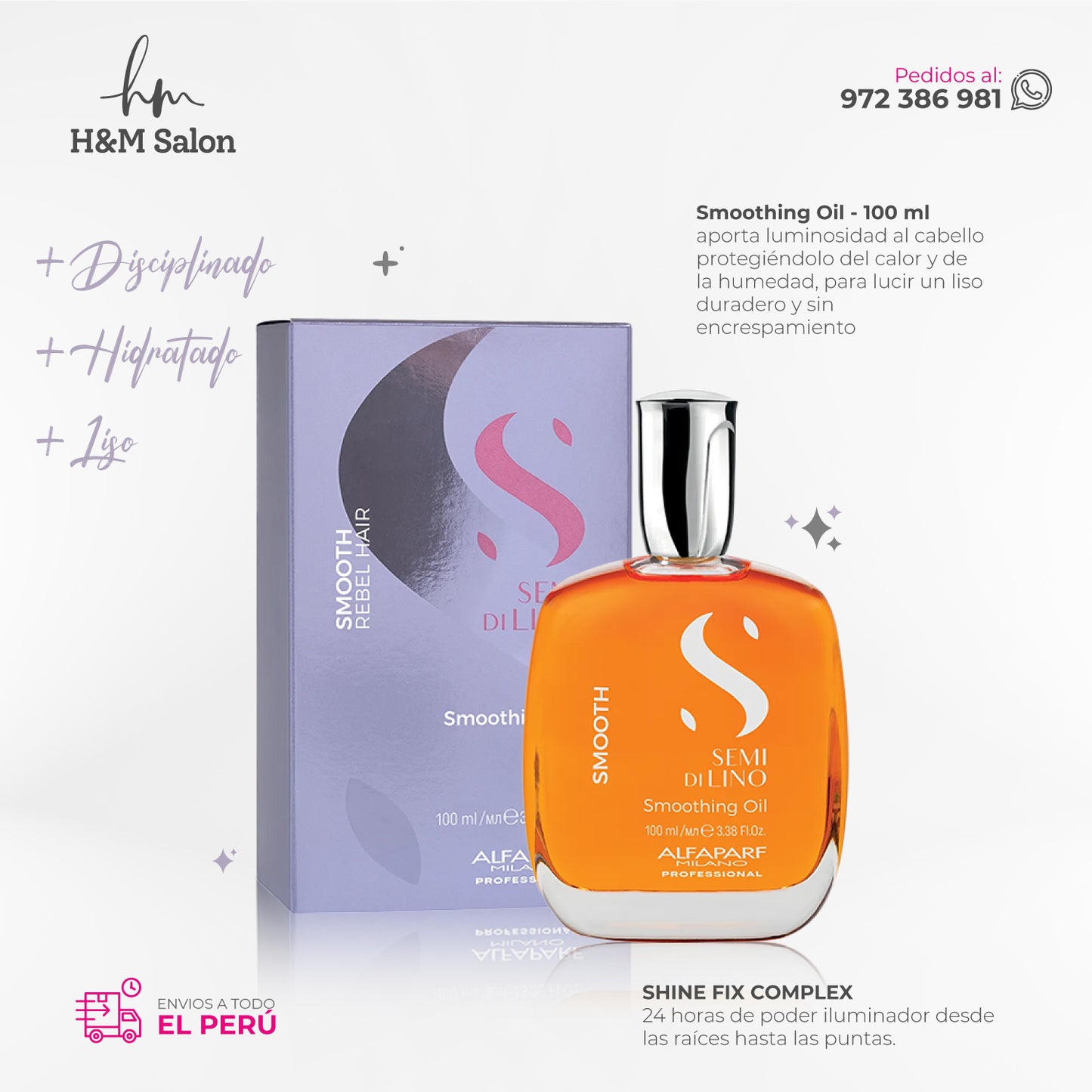 ALFAPARF SEMI DI LINO - Smoothing Oil 100 ml