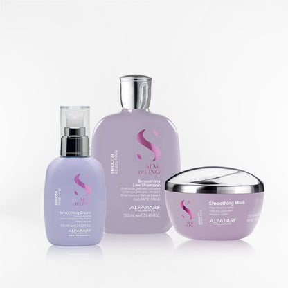 ALFAPARF SEMI DI LINO - Smoothing Tripack Shampoo + Mask + Cream
