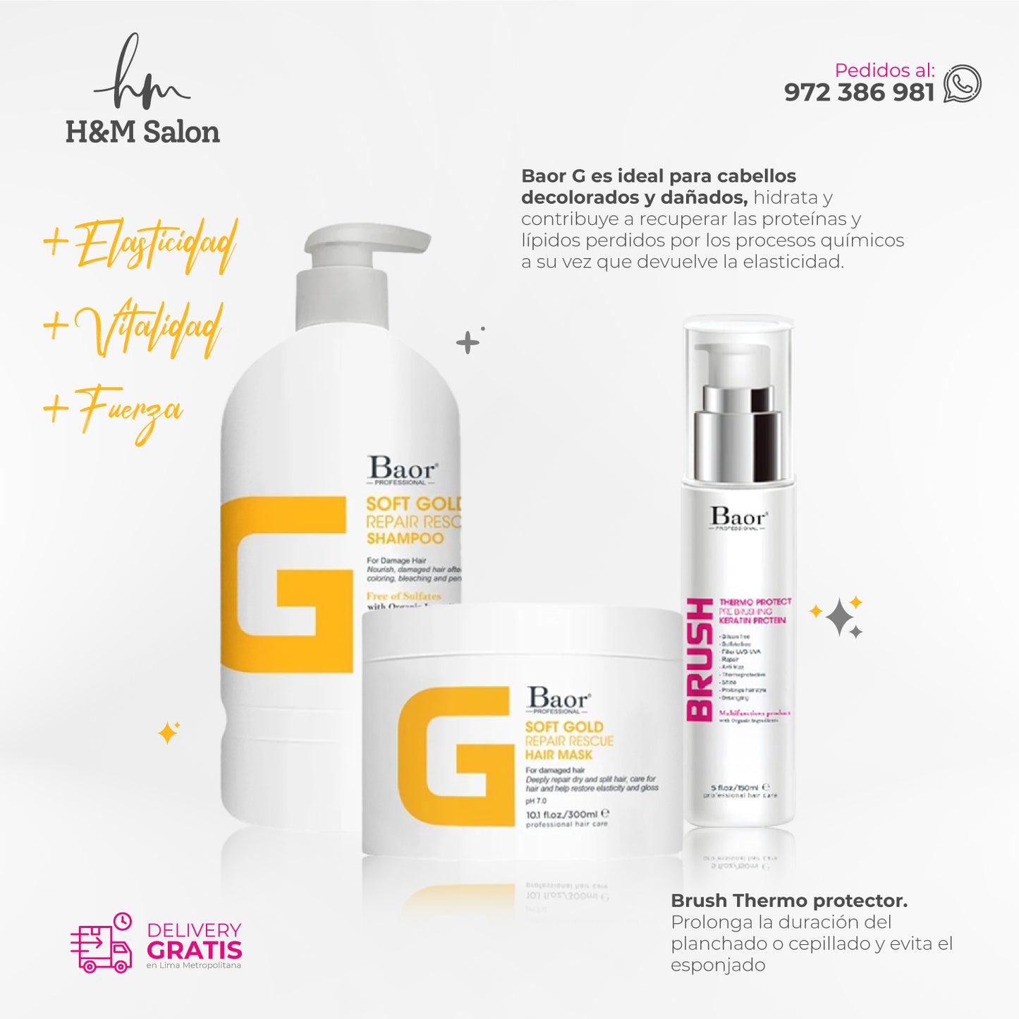 BAOR G - DUO SOFT GOLD + BRUSH
