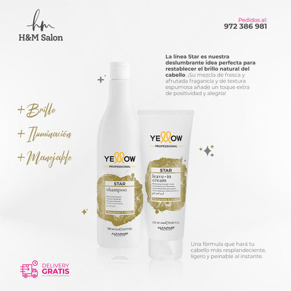 YELLOW - STAR DUO Shampoo y leave-in para todo tipo de cabello