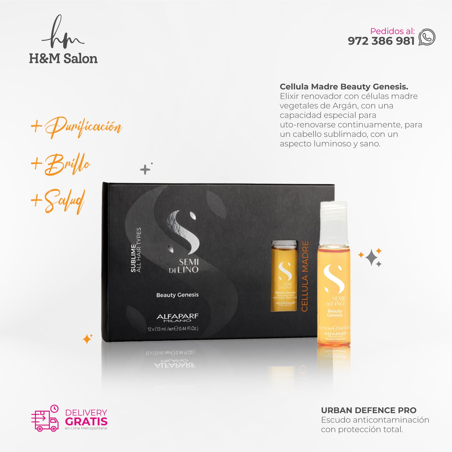ALFAPARF SEMI DI LINO - Sublime Celula Madre Beauty Genesis 12x13ml