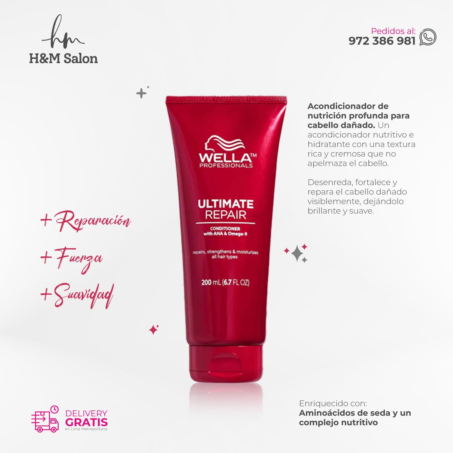 WELLA - ULTIMATE REPAIR DUO shampoo + acondicionador