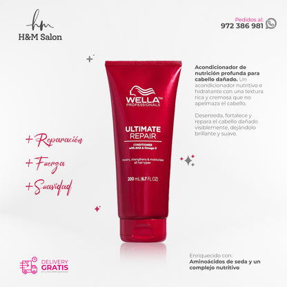 WELLA - ULTIMATE REPAIR DUO shampoo + acondicionador