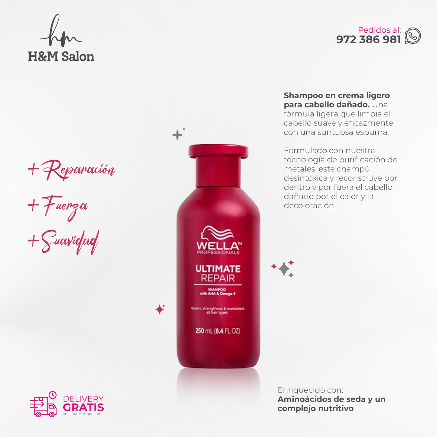 WELLA - ULTIMATE REPAIR DUO shampoo + acondicionador
