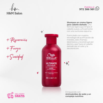 WELLA - ULTIMATE REPAIR DUO shampoo + acondicionador