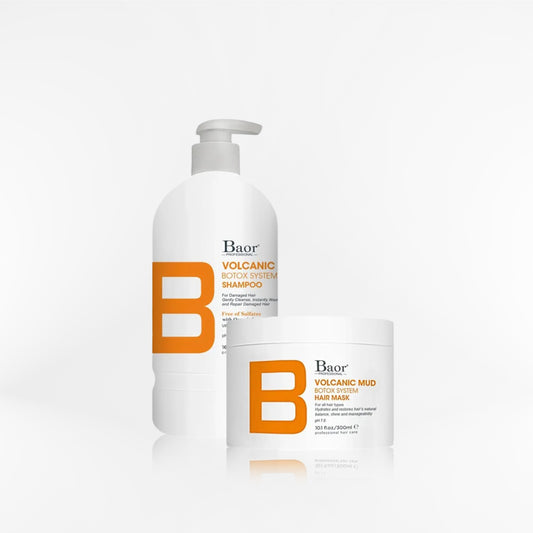 BAOR B - DUO VOLCANIC MUD Shampoo + Mascara