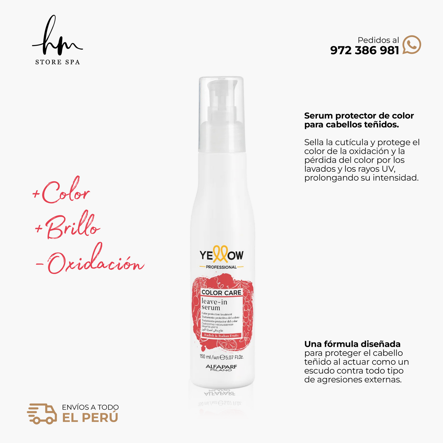 YELLOW - COLOR CARE Serum para cabellos teñidos 120 ml
