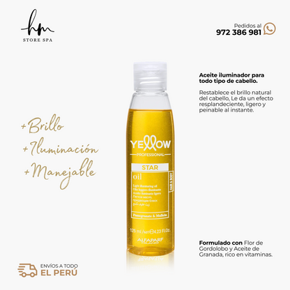 YELLOW - STAR Oleo para todo tipo de cabello 120 ml